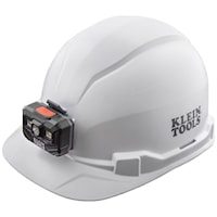 60107RL WH Hard Hat w/Lamp