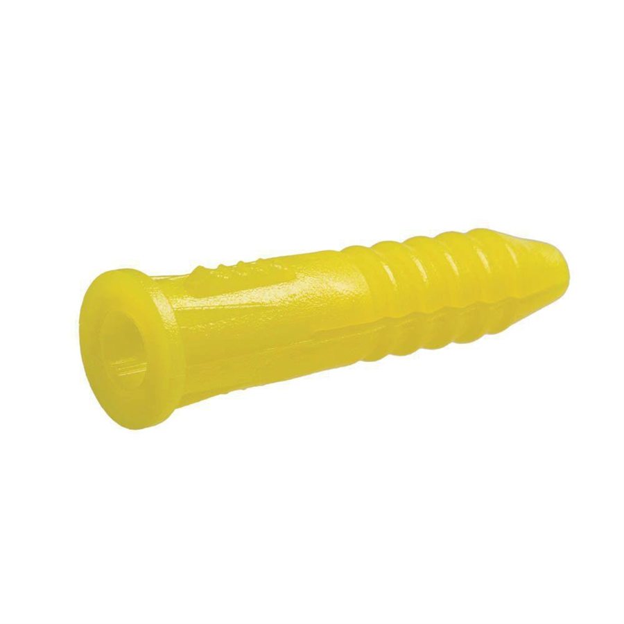 1/4X1 1/4 YEL Plastic Anchor 70070C