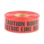 Burried Tape Red 3"X1000'